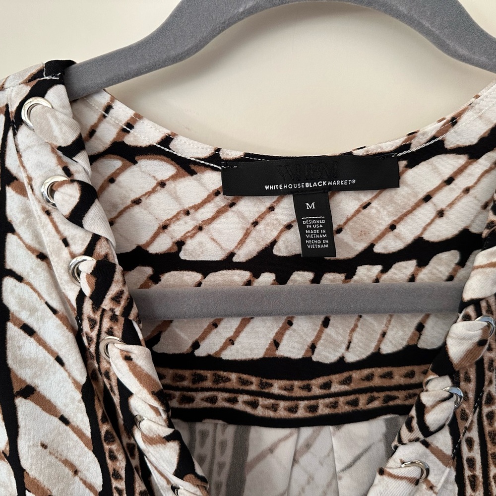 White House | Black Market Tribal Print Tank Top - Picture 4 of 5